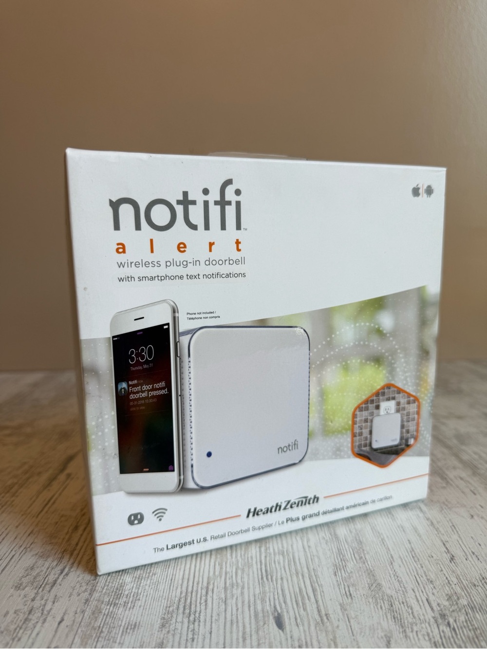 Notifi Alert Wireless Plug-In Doorbell – White